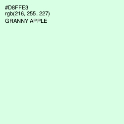 #D8FFE3 - Granny Apple Color Image