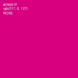 #D9007F - Rose Color Image