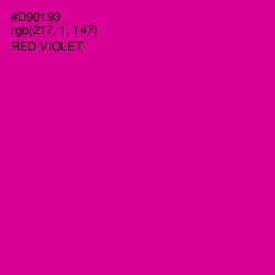 #D90193 - Red Violet Color Image