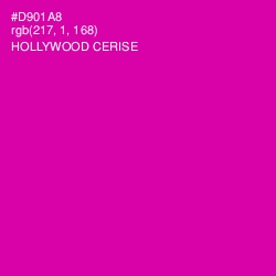 #D901A8 - Hollywood Cerise Color Image