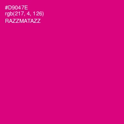 #D9047E - Razzmatazz Color Image