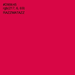 #D90645 - Razzmatazz Color Image