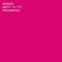 #D9066F - Razzmatazz Color Image