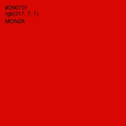 #D90701 - Monza Color Image