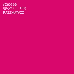#D9076B - Razzmatazz Color Image