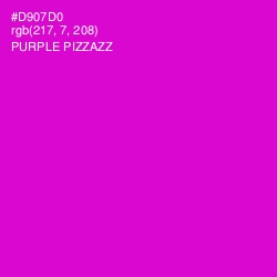 #D907D0 - Purple Pizzazz Color Image