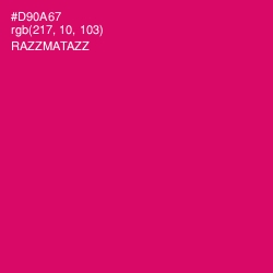 #D90A67 - Razzmatazz Color Image