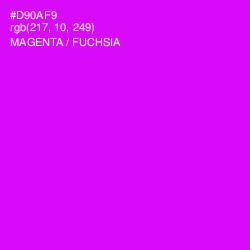 #D90AF9 - Magenta / Fuchsia Color Image