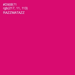 #D90B71 - Razzmatazz Color Image