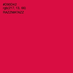 #D90D42 - Razzmatazz Color Image