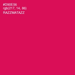 #D90E56 - Razzmatazz Color Image