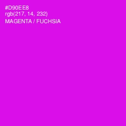 #D90EE8 - Magenta / Fuchsia Color Image