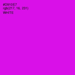 #D910E7 - Magenta / Fuchsia Color Image