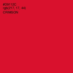 #D9112C - Crimson Color Image