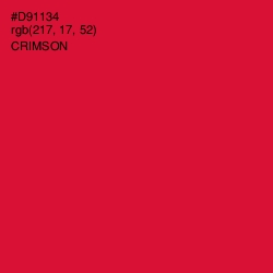 #D91134 - Crimson Color Image