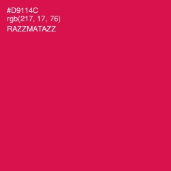 #D9114C - Razzmatazz Color Image
