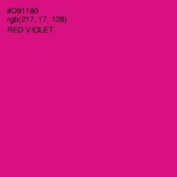 #D91180 - Red Violet Color Image