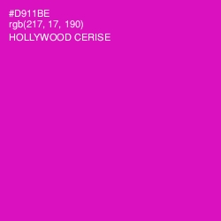 #D911BE - Hollywood Cerise Color Image