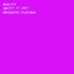 #D911F7 - Magenta / Fuchsia Color Image