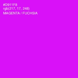 #D911F8 - Magenta / Fuchsia Color Image