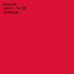 #D91235 - Crimson Color Image