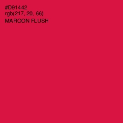 #D91442 - Maroon Flush Color Image