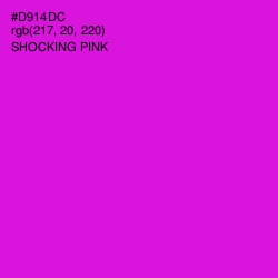 #D914DC - Shocking Pink Color Image