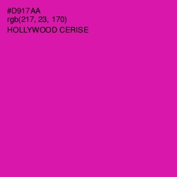 #D917AA - Hollywood Cerise Color Image