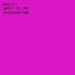 #D917C7 - Shocking Pink Color Image