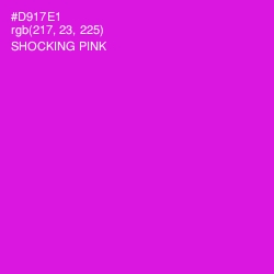 #D917E1 - Shocking Pink Color Image