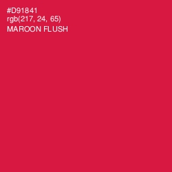 #D91841 - Maroon Flush Color Image