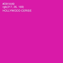 #D91AA9 - Hollywood Cerise Color Image