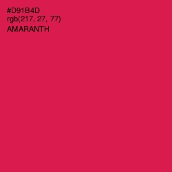 #D91B4D - Amaranth Color Image