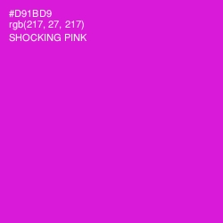 #D91BD9 - Shocking Pink Color Image