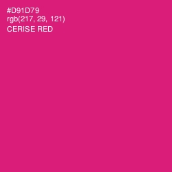 #D91D79 - Cerise Red Color Image