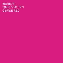 #D91D7F - Cerise Red Color Image