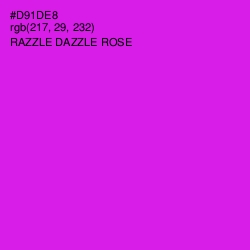 #D91DE8 - Razzle Dazzle Rose Color Image