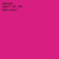 #D91E81 - Red Violet Color Image