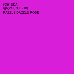 #D91EDA - Razzle Dazzle Rose Color Image