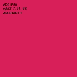 #D91F59 - Amaranth Color Image