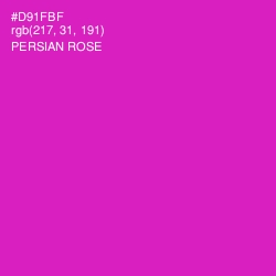 #D91FBF - Persian Rose Color Image