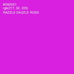 #D920E1 - Razzle Dazzle Rose Color Image