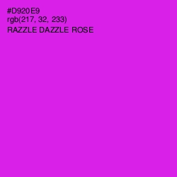 #D920E9 - Razzle Dazzle Rose Color Image