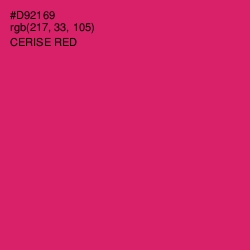#D92169 - Cerise Red Color Image