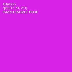 #D922E7 - Razzle Dazzle Rose Color Image