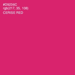#D9236C - Cerise Red Color Image