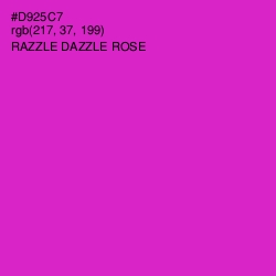 #D925C7 - Razzle Dazzle Rose Color Image