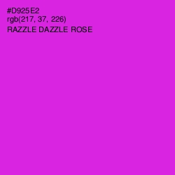 #D925E2 - Razzle Dazzle Rose Color Image