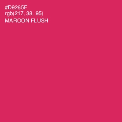 #D9265F - Maroon Flush Color Image