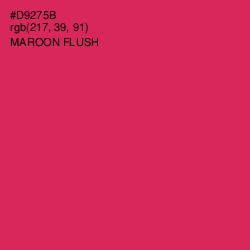 #D9275B - Maroon Flush Color Image